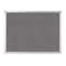 Mastervision MasterVision Ayda Wall Mount Push Pin Bulletin Board, 36x48", Gray Felt, Aluminum Frame, Home/Office FA05429214 - alternate 1